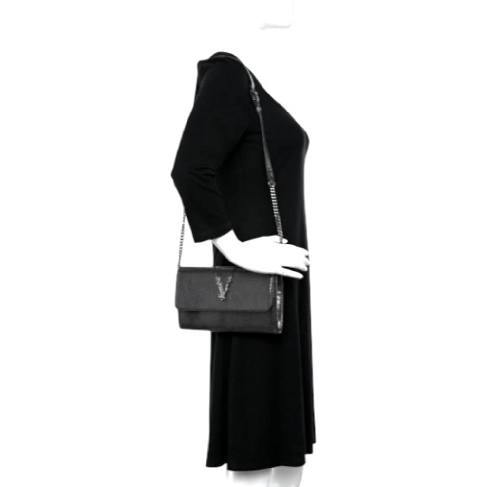 Versace Metallic Leather Virtus Bag – Gunmetal Hardware – NWT with Dust Bag - Picture 15 of 16
